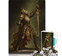 Mighty Medieval Knight 1000 Piece Jigsaw Puzzles for Adults Gifts,Family Game Stress Reliever Difficult Challenge Secret Santa Gifts 38x26cm
