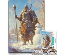 Mighty Medieval Knight 1000 Piece Jigsaw Puzzles for Adults Gifts,Help The Brain Exercise Addictive Toys to Cultivate Patience Suitable for Couples (75x50cm)