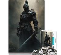 Mighty Medieval Knight 1000 Piece Jigsaw Puzzles for Adults & Teens,Challenging To Complete But Fun And Humorous Unique Home Decor And Gifts 38x26cm