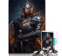 Mighty Medieval Knight 1000 Pieces Jigsaw Puzzle for Adults& Teens,Toys Educational Games Stress Relieving Suitable for Desktop Decoration (38x26cm)