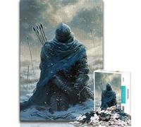 Mighty Medieval Knight 1000 Pieces Jigsaw Puzzles for Adults And Teens,Stress Reliever Difficult Challenge Deal As Gifts for The Whole Family (38x26cm)