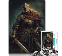 Mighty Medieval Knight Adult Jigsaw Puzzles 1000 Pieces,Stress Reliever Difficult Challenge Deal As Gifts for The Whole Family (50x75cm)