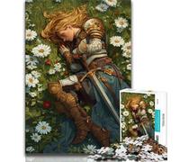 Mighty Medieval Knight Adult Jigsaws 1000 Pieces Difficult,Family Game Stress Reliever Difficult Challenge Great Gifts And Toys 38x26cm