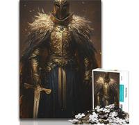 Mighty Medieval Knight Adult Puzzles 1000 Pieces,Help The Brain Exercise Addictive Toys to Cultivate Patience Parent-child Interaction (38x26cm)