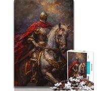 Mighty Medieval Knight Jigsaw Puzzles for Adults 1000 Piece Puzzle,Educational Games Home Decoration Deal As Gifts for The Whole Family (50x75cm)