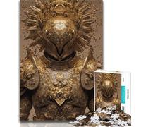 Mighty Medieval Knight Jigsaw Puzzles for Teenagers 1000 Piece Puzzle,Help The Brain Exercise Addictive Toys to Cultivate Patience A Work of Art 38x26cm