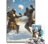 Mighty Medieval Knight Jigsaw Puzzles for Teenagers 1000 Piece Puzzle,Learning Educational Toy for Is Ideal As A Gift for The Whole Family (38x26cm)