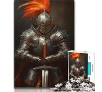 Mighty Medieval Knight Jigsaw Puzzles for Teenagers 1000 Pieces,Pattern Assembly Fun at Home Activities,Birthday Present,Travel Gifts 38x26cm