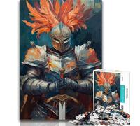 Mighty Medieval Knight Puzzles 1000 Pieces for Teenagers,Help The Brain Exercise Addictive Toys to Cultivate Patience Parent-child Interaction (75x50cm)