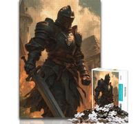 Mighty Medieval Knight Puzzles for Adults Teens 1000 Pieces,Help The Brain Exercise Addictive Toys to Cultivate Patience Suitable for Couples 50x75cm