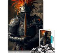 Mighty Medieval Knight Puzzles for Teenagers Teens 1000pc Puzzle,Challenging To Complete But Fun And Humorous Unique Home Decor And Gifts 50x75cm