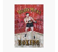 Mighty Mick's Boxing Sign (Recreation) Poster Retro Metal Tin Sign Plaque Poster Wall Decor Art Shabby Chic Gift Suitable for Indoor/Outdoor 12x8 Inches