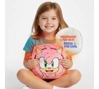 Mighty Mojo Amy Pouch Pal -10”- Heatable & Cooling Plush Pillow with All-Natural Seed Pouch | Microwavable Comfort for Toddlers | Huggable, Ready for Kids & Fans | from Sonic The Hedgehog