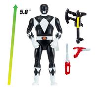 Power Rangers Mighty Morphin Auto-Morphin Black Ranger Action Figure