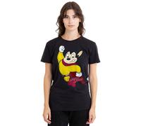 Mighty Mouse Classic Hero Ladies T Shirt, Black Paramount Home Entertainment Black XXL