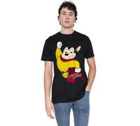 Mighty Mouse Classic Hero Unisex T Shirt, Black, X-Large