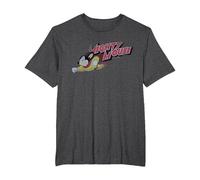 Mighty Mouse Mighty Retro T-Shirt, Men's Big and Tall, Dark Heather Grey, 6X Tall