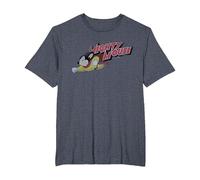Mighty Mouse Mighty Retro T-Shirt, Men's Big and Tall, Heather Blue, 6X Tall