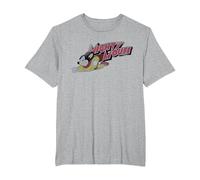 Mighty Mouse Mighty Retro T-Shirt, Men's Big and Tall, Heather Grey, 5X Tall