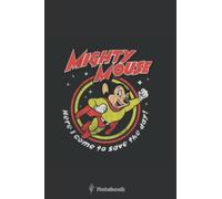 Mighty Mouse Wơrn PH6358 Notebook: Preppy Notebook, Primary Journal, Cute Notebook For Kids, Teens, Girls, Boys, And Students, Kawaii School Supplies, Wide Ruled Lined 120 Paper 6x9