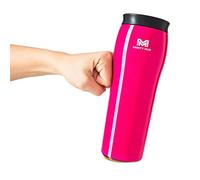 Mighty Mug | The Untippable Mug | Grips When Hit, Lifts for Sips | Insulated Stainless Steel Tumbler | Cupholder Friendly | Gifts for Women Men All | Leakproof | 6 Hour Hot / 24 Cold | 16oz | Lipstick