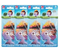 Mighty Oak Air Freshener - Exotic Oud Fragrance (4 Pack) - Long Lasting Hanging Car Deodoriser - Odour Eliminator Air Freshener - Auto Accessories - UK Made Car Scent Freshener