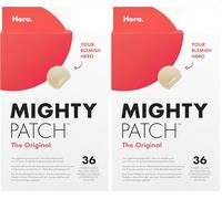 Mighty Patch Original Spot Patches by Hero Cosmetics, Day & Night Time Acne Treatment, Clear Spot Remover Hydrocolloid Patches, Anti Acne Dots, Spot Treatment Pimple Stickers - 36 Patches (Pack of 2)