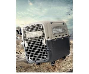 Mighty Pet Transporter Travel Carrier Box, Cat Dog Puppy Plastic Transport Cage, Size A