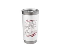 Mighty Power Strong Survivor Sickle Cell Disease Awareness Stainless Steel Insulated Tumbler