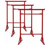 Mighty Products 3X Size.4 Adjustable Steel Trestle Stands 1.32M-2.22M Heavy Duty