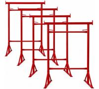 Mighty Products 4X Size.4 Adjustable Steel Trestle Stands 1.32M-2.22M Heavy Duty
