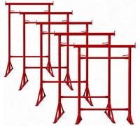 Mighty Products 5X Size.4 Adjustable Steel Trestle Stands 1.32M-2.22M Heavy Duty
