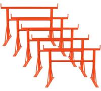 Mighty Products 5X Steel Trestles Size 2 Adjustable Builders Stands Woodwork 0.77-1.20M
