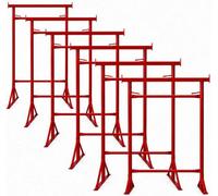 Mighty Products 6X Size.4 Adjustable Steel Trestle Stands 1.32M-2.22M Heavy Duty