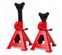 Mighty Products Mechanic 6 Ton Heavy Duty Jack Stand Set Of 2 Height Adjustable 360-585mm Red