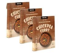 Mighty Spice Chickpea Curry Paste (3 x 80g) - Curry Sauce Kit with Indian spices, Quick Easy 10-Minute Recipe at Home, Authentic Indian Curry, Vegan Gluten Free, No Added Preservatives or Colouring