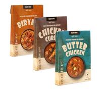 Mighty Spice Curry Paste Pack (3 x 80g) - Butter Chicken, Biryani & Chicken, Curry Sauce Kit with Indian spices, Quick Easy 10-Minute Authentic Meal at Home, Vegan Gluten Free