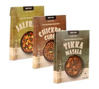 Mighty Spice Curry Paste Pack (3 x 80g) - Tikka Masala, Chickpea & Jalfrezi, Curry Sauce Kit with Indian spices, Quick Easy 10-Minute Authentic Meal at Home, Vegan Gluten Free