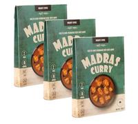 Mighty Spice Madras Curry Paste (3 x 80g) - Curry Sauce Kit with Indian spices, Quick Easy 10-Minute Curry at Home, Authentic Indian Curry, Vegan Gluten Free, No Added Preservatives or Colouring