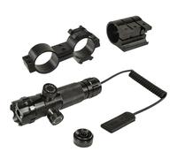 MIGHTY TACTICAL Green Crossbow Visor - 5MW Class 3A Remote Switch - Picatinny/Weaver Assembly Included - Perfect for Hunting and Bowfishing