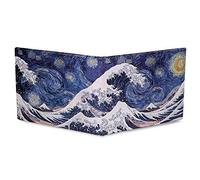 Mighty Wallet - Unisex Adults Blue Solid Modern Minimalist Tri-Fold Coin Pocket Wallet