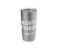 Mighty Warrior Tshirt Christian Tee Stainless Steel Insulated Tumbler