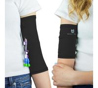Mighty Well PICCPerfect PICC Line Cover: Soft Touch Double Layer PICC Line Arm Cover | Solid Black, X-Small