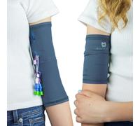 Mighty Well PICCPerfect PICC Line Cover: Soft Touch Double Layer PICC Line Arm Cover | Solid Slate, X-Small