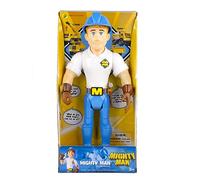 Mighty Wheels Mighty Man 12" Action Figure - Poseable Builder Character with 3 Catchphrases and Removable Hammer - Pretend Play Learning Toys - Construction Toys for 3+ Year Old Boys and Girls