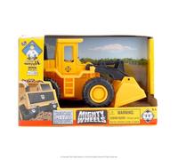 Mighty Wheels Steel Front Loader Truck Toy 4.75" - Free-wheeling Excavator Toy with Movable Scoop - Durable Steel and Plastic Digger Toys - Construction Toys for 3+ Year Old Boys and Girls