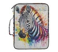 Mighty Zebras White Folders for Documents 7 Pockets A4 Letter Size with Zipper Closure for Business File Storage Organizer carpetas de