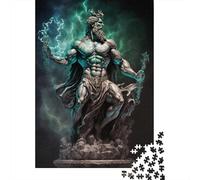 Mighty Zeus 1000-Piece Puzzle for Adults, 52x38cm/1000pcs; for A Quiet Evening Project at Home; White Card Pieces for A Neat Table