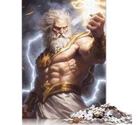 Mighty Zeus Jigsaw Puzzles Puzzles for Adults Kids. 1000 Pieces Impossible Challenge Toy Educational Game Home Decoration for Educational Games Gifts 1000pcs (38x26cm)
