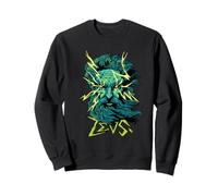 Mighty Zeus Lightning God Graphic Art Sweatshirt